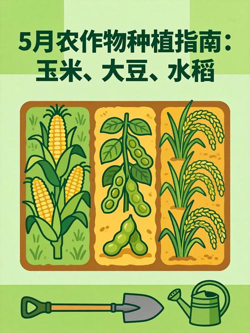 5月农作物种植指南:玉米,大豆,水稻